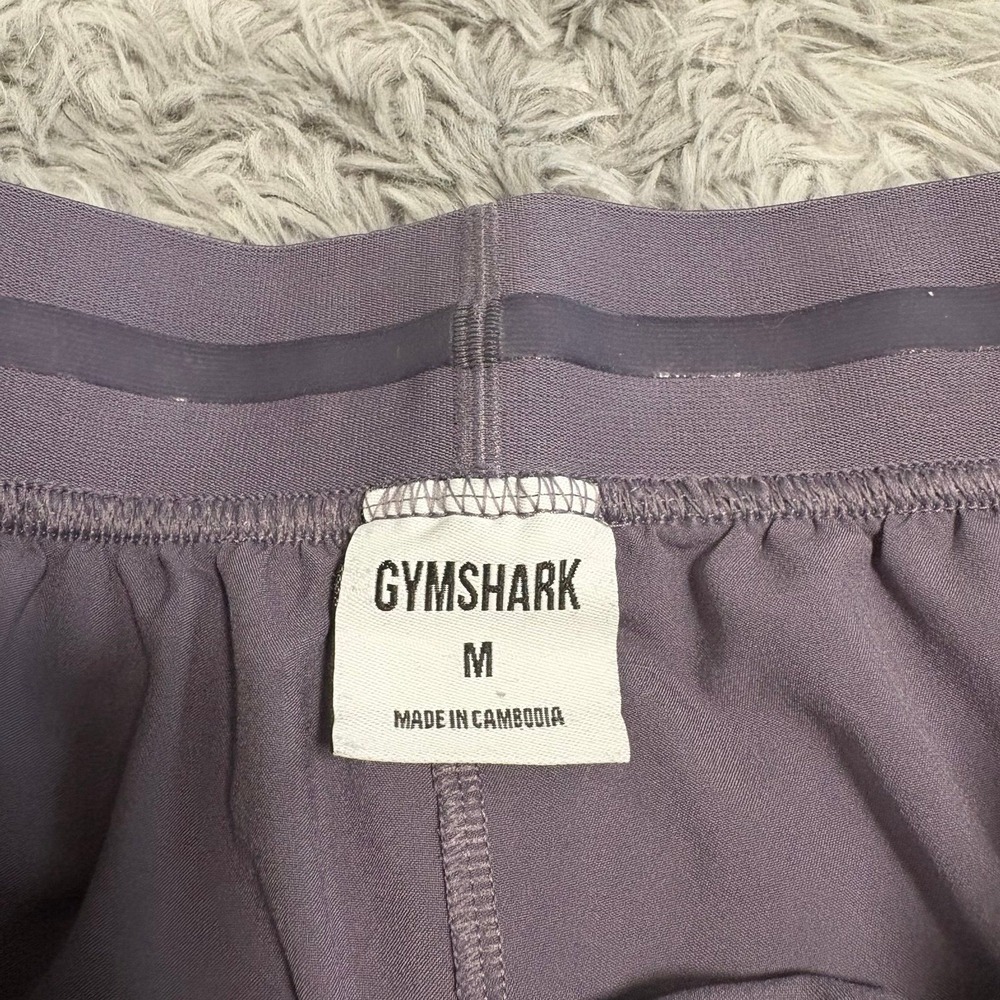 Gymshark Athletic Shorts Pale Purple Womens Medium Drifit Workout Casual Run - Picture 5 of 5